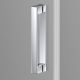 Душевая дверь Alpha VDP-3AL700CLB, черный, стекло прозрачное
