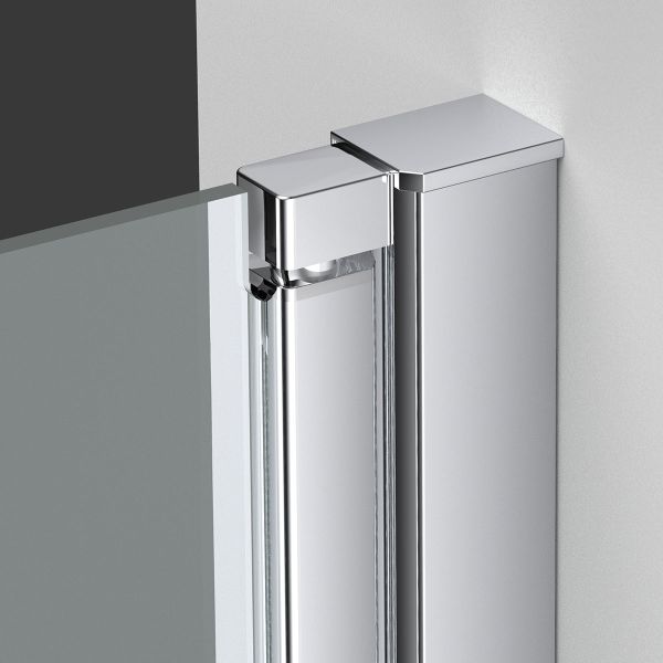 VDP-Душевая дверь Alpha VDP-3AL950МТ, хром, стекло текстурное