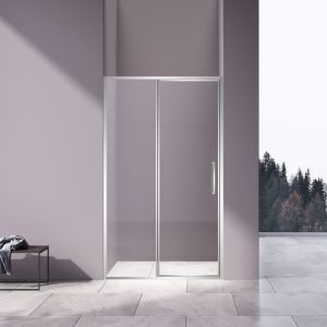 Душевая дверь Slim 8mm VDP-4SL120CL, хром, стекло прозрачное