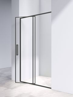 Душевая дверь Vincea Slim 8mm VDP-4SL120CLB, черный, стекло прозрачное
