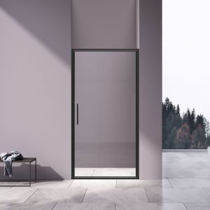 Душевая дверь Slim 8mm VDP-4SL900CLB, черный, стекло прозрачное