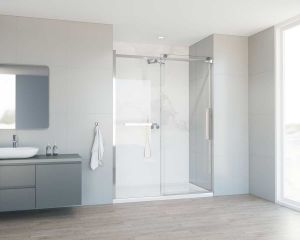 Душевая дверь Сomo Soft VDS-1CS140CL, 1400, хром, стекло прозрачное