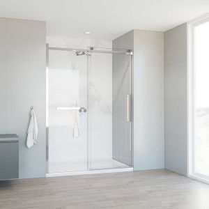 Душевая дверь Сomo Soft VDS-1CS140CL, 1400, хром, стекло прозрачное