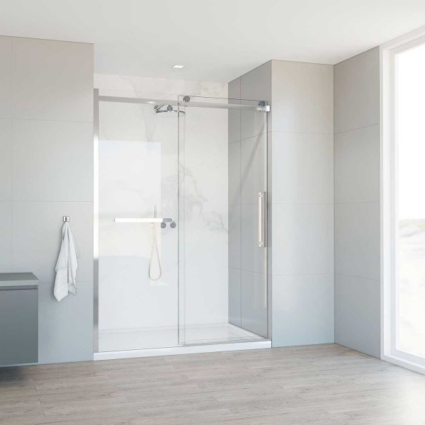 Душевая дверь Сomo Soft VDS-1CS140CL, 1400, хром, стекло прозрачное