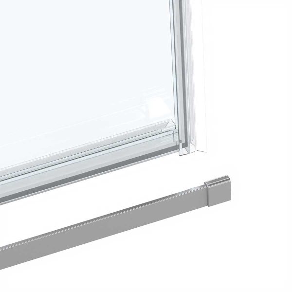Душевая дверь Сomo Soft VDS-1CS140CL, 1400, хром, стекло прозрачное