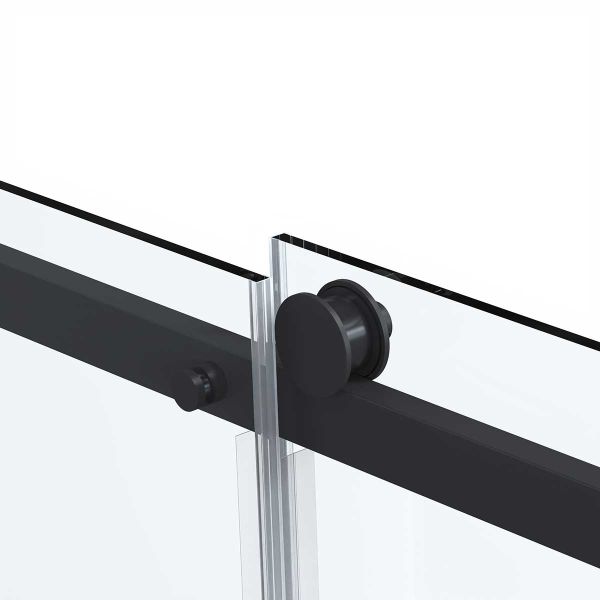 Душевая дверь Сomo Soft VDS-1CS140CLB, 1400, черный, стекло прозрачное