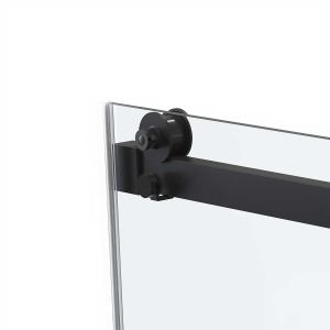 Душевая дверь Сomo Soft VDS-1CS140CLB, 1400, черный, стекло прозрачное