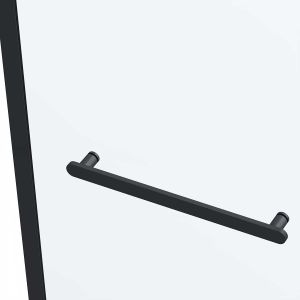 Душевая дверь Сomo Soft VDS-1CS140CLB, 1400, черный, стекло прозрачное