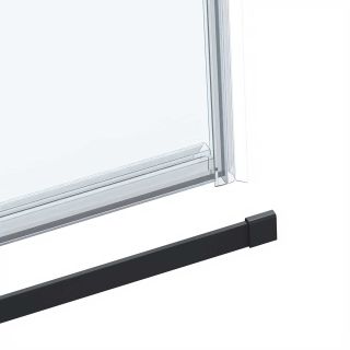 Душевая дверь Vincea Сomo Soft VDS-1CS150CLB, 1500, черный, стекло прозрачное