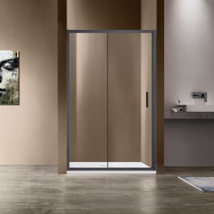 Душевая дверь Garda VDS-1G105CLGM, 1050, вороненая сталь , стекло прозрачное