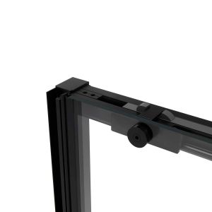 Душевая дверь Slim Soft VDS-1SS150CLB, 1500, черный, стекло прозрачное