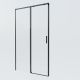 Душевая дверь Vincea Soft 2 VDS-3SO2130CLB, 1300, черный, стекло прозрачное