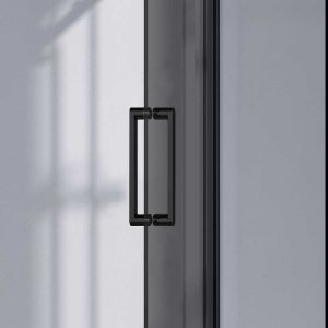Душевая дверь Como-N VDS-4CN160CGB, 1600, черный, стекло тонированное