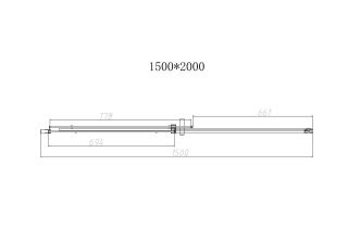 Душевая дверь Vincea Dice VDS-4D150CL, 1500, хром, стекло прозрачное