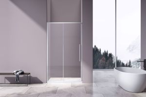 Душевая дверь Slim-N VDS-4SN100CL, 1000, хром, стекло прозрачное