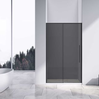 Душевая дверь Vincea Slim-N VDS-4SN110CGB, 1100, черный, стекло тонированное
