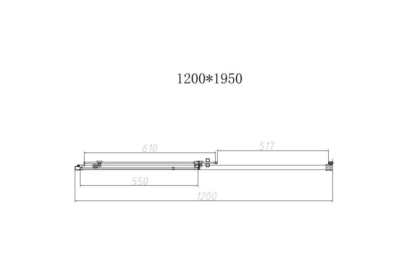 Душевая дверь Slim-N VDS-4SN120CLGM, 1200, вороненая сталь, стекло прозрачное