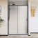 Душевая дверь Vincea City VDS-5CT140CLB, 1400, черный, стекло прозрачное
