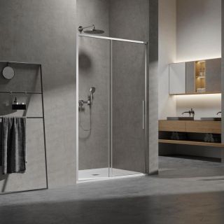 Душевая дверь Vincea Slim 8mm VDS-6SL140CL, 1400, хром, стекло прозрачное