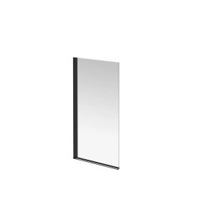 Шторка на ванну Kerama Marazzi Vetro VE.80.BSD.BLK.M 80 см стекло прозрачное профиль чёрный матовый