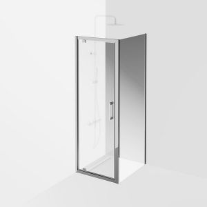 Душевая боковая панель Kerama Marazzi Vetro VE.80.FP.CR 80 см стекло прозрачное профиль хром