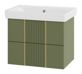 Подвесная тумба под раковину Brevita Vega VEG-09070-0802Я 70см зелёный/золото Подвесная тумба под раковину Brevita Vega VEG-09070-0802Я 70см зелёный/золото