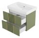 Подвесная тумба под раковину Brevita Vega VEG-09070-0802Я 70см зелёный/золото Подвесная тумба под раковину Brevita Vega VEG-09070-0802Я 70см зелёный/золото