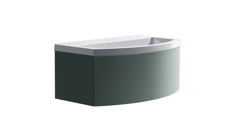 Тумба с раковиной Astra-Form Венеция 2.0 3100001ncss3005-b80g+04010019 100 см зелёный матовый