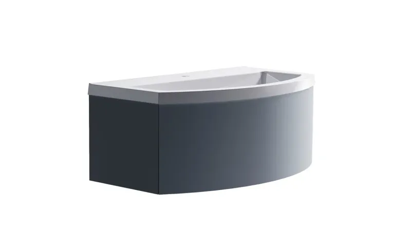 Тумба с раковиной Astra-Form Венеция 2.0 3100001ncss3005-r80b+04010019 100 см голубой матовый