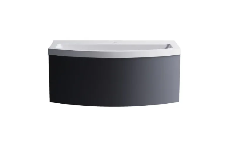 Тумба с раковиной Astra-Form Венеция 2.0 3100001ral7024+04010019 100 см тёмно-серый матовый