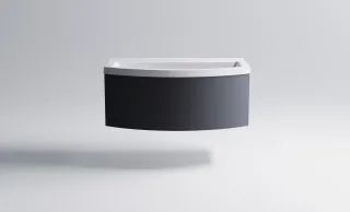 Тумба с раковиной Astra-Form Венеция 2.0 3100001ral7024+04010019 100 см тёмно-серый матовый