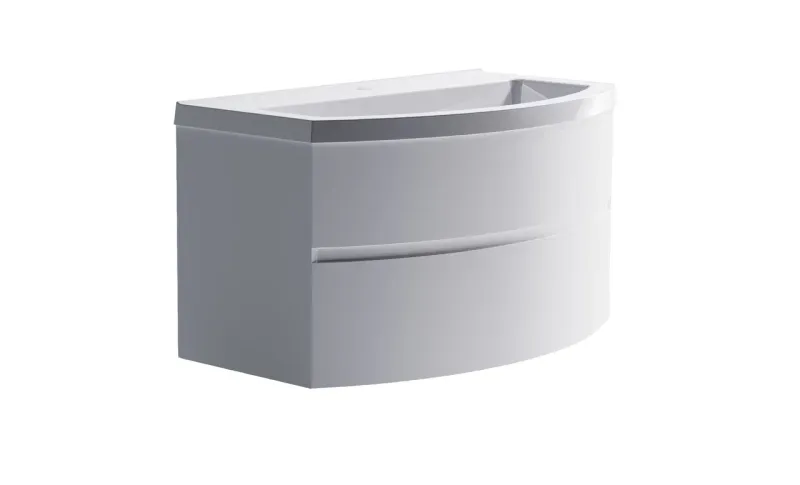 Тумба с раковиной Astra-Form Венеция 2.0 03100004+04010022 80 см белый матовый