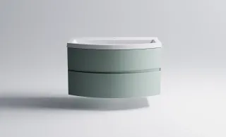 Тумба с раковиной Astra-Form Венеция 2.0 03100002ncss3005-b80g+04010019 100 см зелёный матовый