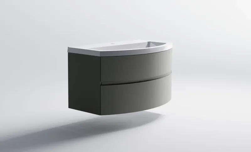 Тумба с раковиной Astra-Form Венеция 2.0 03100002ncss3502-y+04010019 100 см серо-бежевый матовый