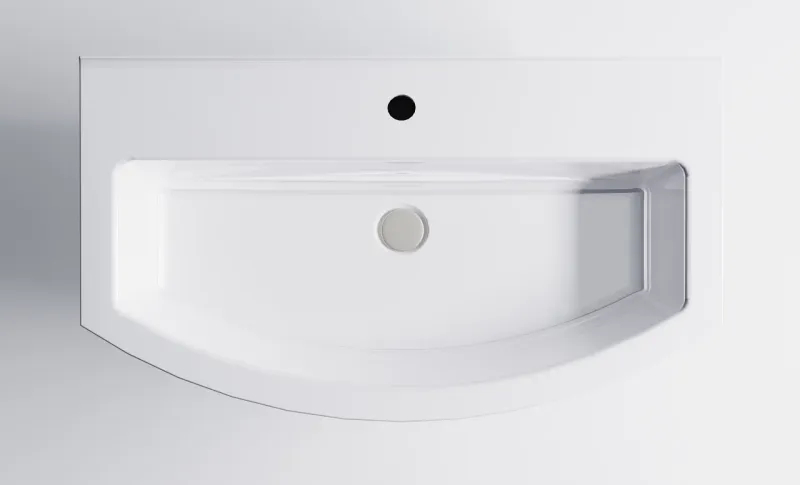 Тумба с раковиной Astra-Form Венеция 2.0 3100003+04010022 80 см белый матовый