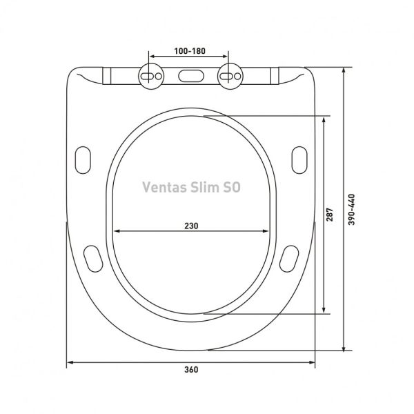 Подвесной унитаз Berges Ventas Black Rimless 082136 сиденье дюропласт Ventas Slim SO чёрный