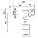 Кран для писсуара Nobili AV00503CR Кран для писсуара Nobili AV00503CR