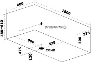 Акриловая ванна Azario Верда ВРВ0001 180х80 Акриловая ванна Azario Верда ВРВ0001 180х80