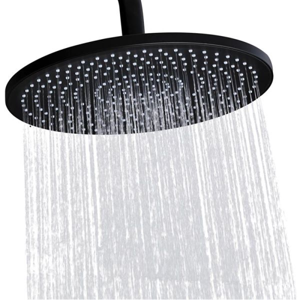 Верхний душ Gappo G006-25 25 см чёрный