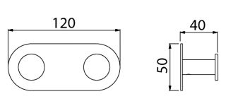 Вешалка-2 крючка Timo Saona 13014/00 хром