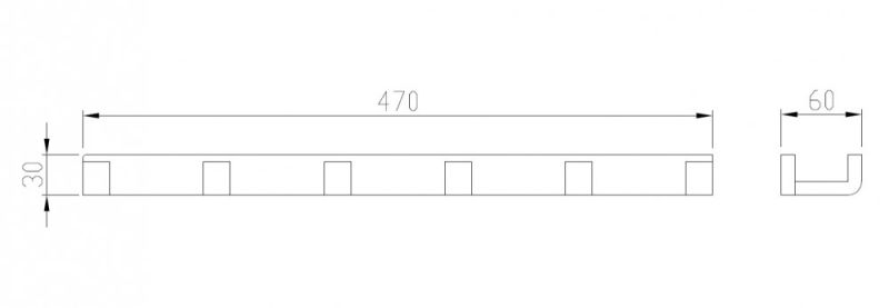 Вешалка на шесть крючка ABBER Westen AA1752G золото матовое