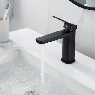 Смеситель для раковины Shevanik S9901H чёрный Смеситель для раковины Shevanik S9901H чёрный