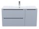 Подвесная тумба с раковиной IDDIS Edifice EDI10L0i95K 100см светло-серый