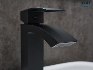 Смеситель для раковины Gid Victoria L120-BM-K L120BMK черный матовый