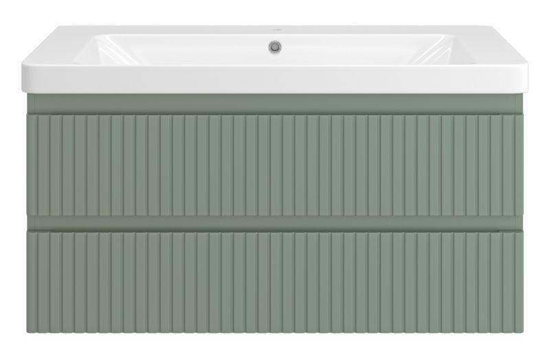 Подвесная тумба под раковину Brevita Victory VIC-09105-0802Я 105см зелёный