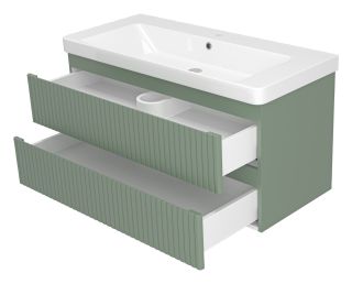 Подвесная тумба под раковину Brevita Victory VIC-09105-0802Я 105см зелёный Подвесная тумба под раковину Brevita Victory VIC-09105-0802Я 105см зелёный