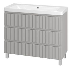 Напольная тумба под раковину Brevita Victory VIC-07105-50-03Я 105см серый шёлк
