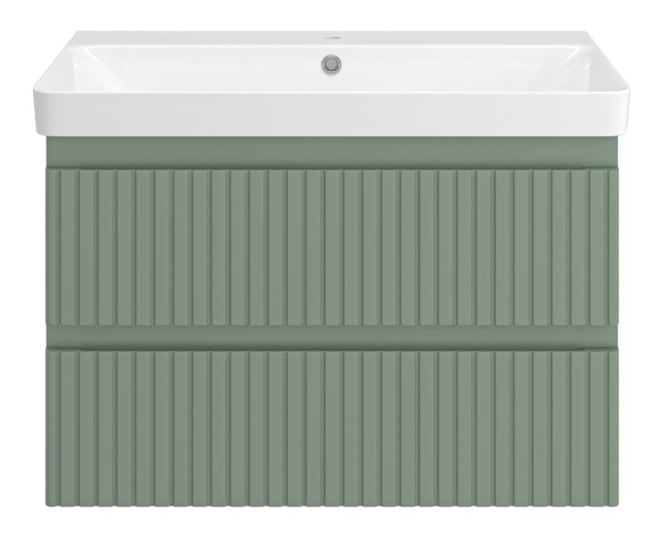 Подвесная тумба под раковину Brevita Victory VIC-09080-0802Я 80см зелёный