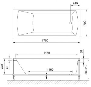 Гидромассажная ванна Royal Bath Vienna Standart 170x70см белый RB953203ST