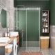 Душевой уголок Wasserkraft Vils 100x80см серебристый 56R17